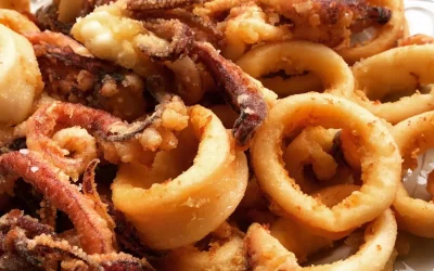 Kalamarakia Tiganita (fried squid)